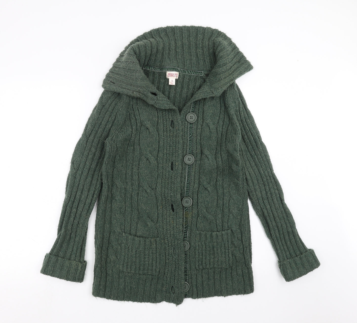 Mossimo Womens Green  Knit Cardigan Jumper Size L
