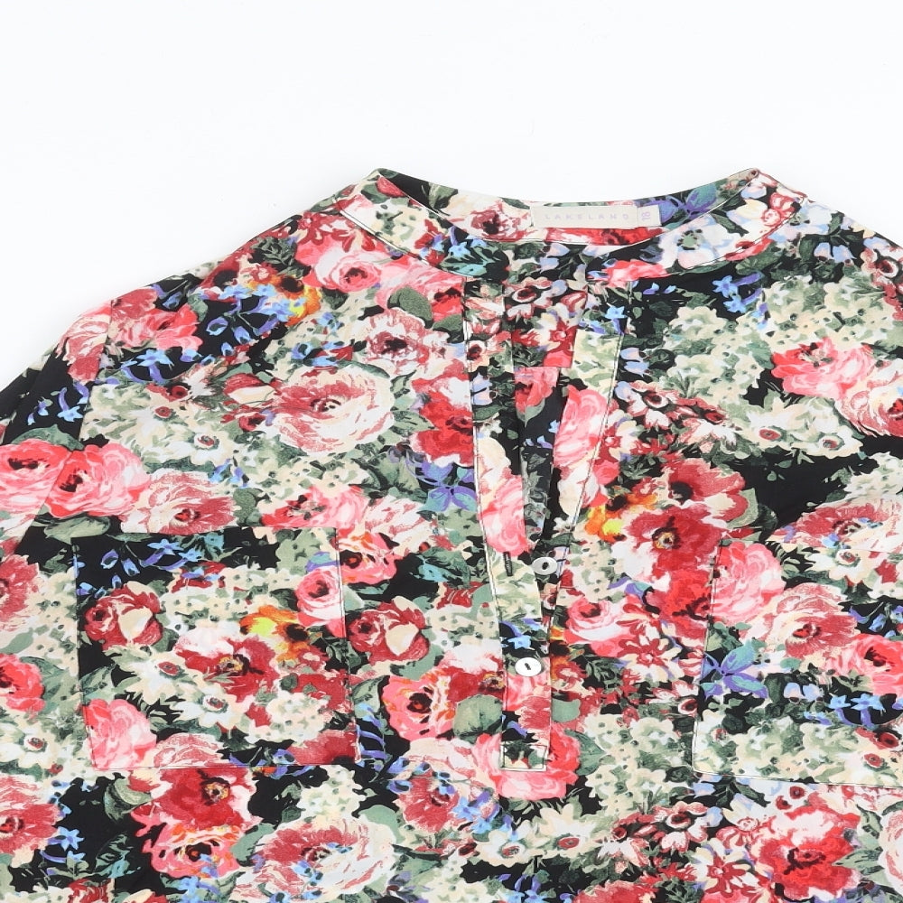 Lakeland Womens Multicoloured Floral  Basic Blouse Size 18