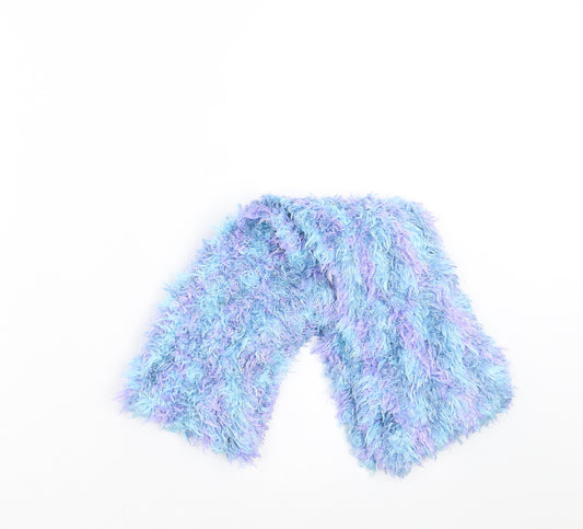 Front view of Preworn women’s blue scarf