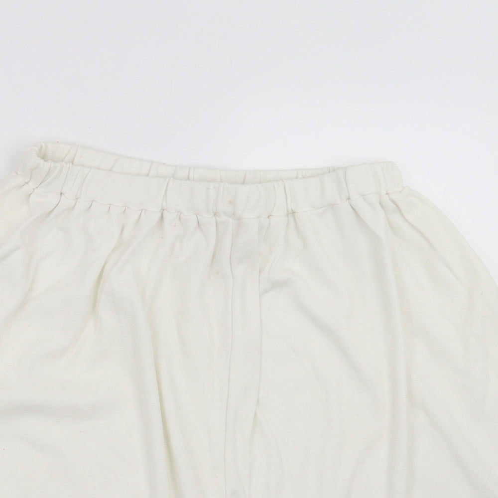 Preworn Womens White   Sweat Shorts Size 14