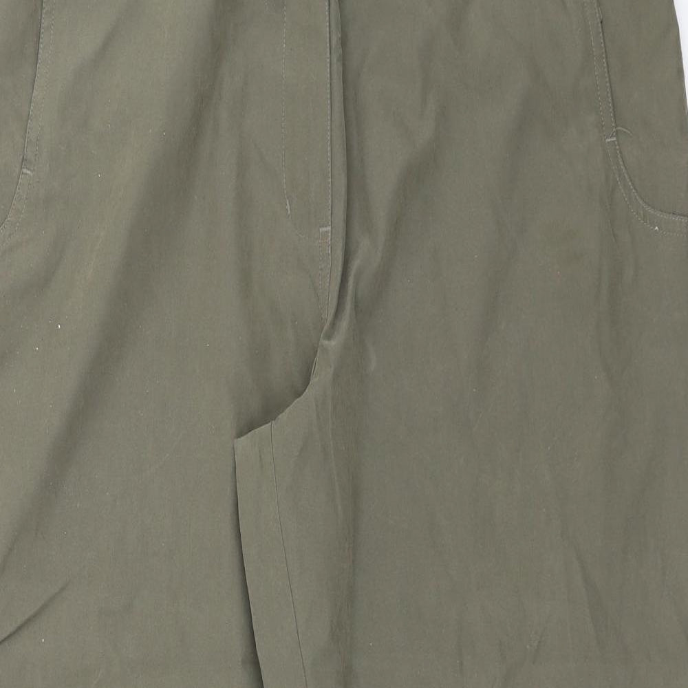 Debenhams Womens Green   Trousers  Size 14 L23 in - cropped