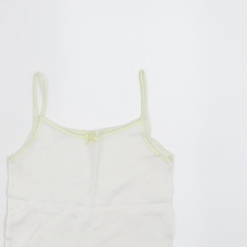 Marks and Spencer Girls White   Camisole T-Shirt Size 6-7 Years