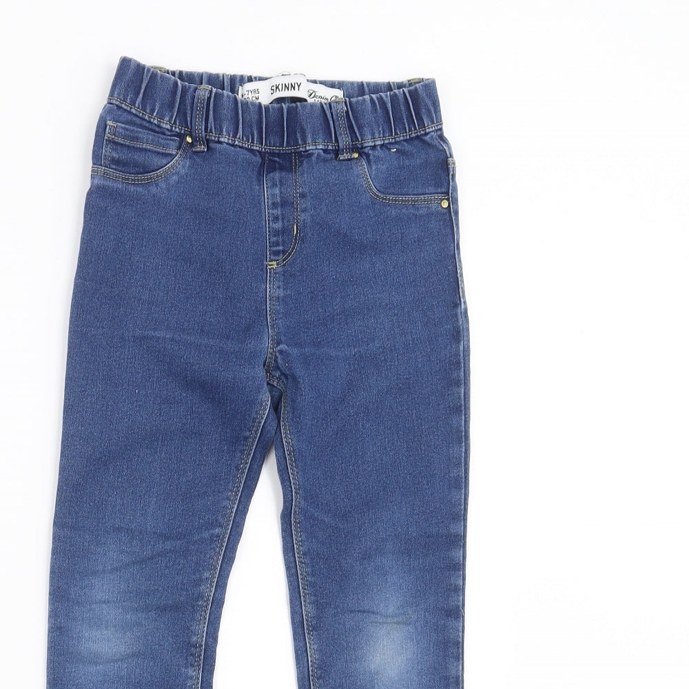 Primark Girls Blue  Denim Jegging Jeans Size 6-7 Years