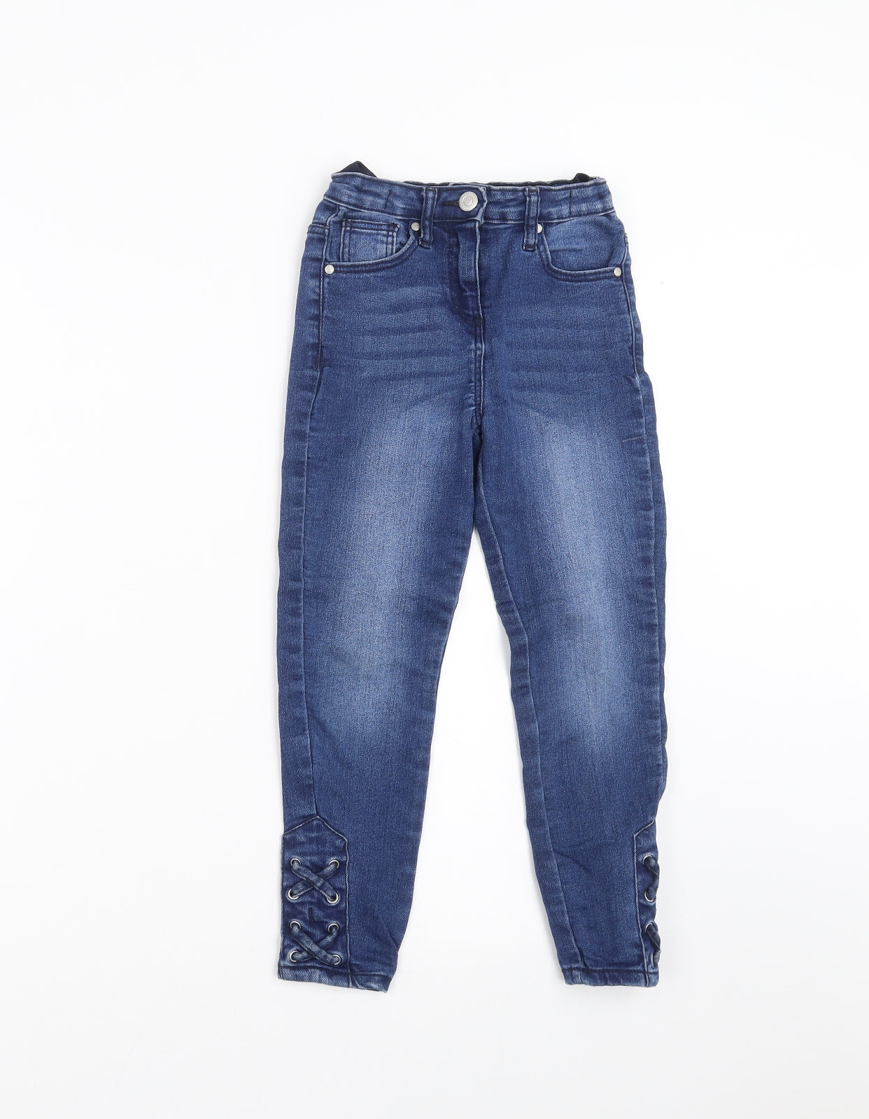 Matalan Girls Blue  Denim Skinny Jeans Size 7 Years