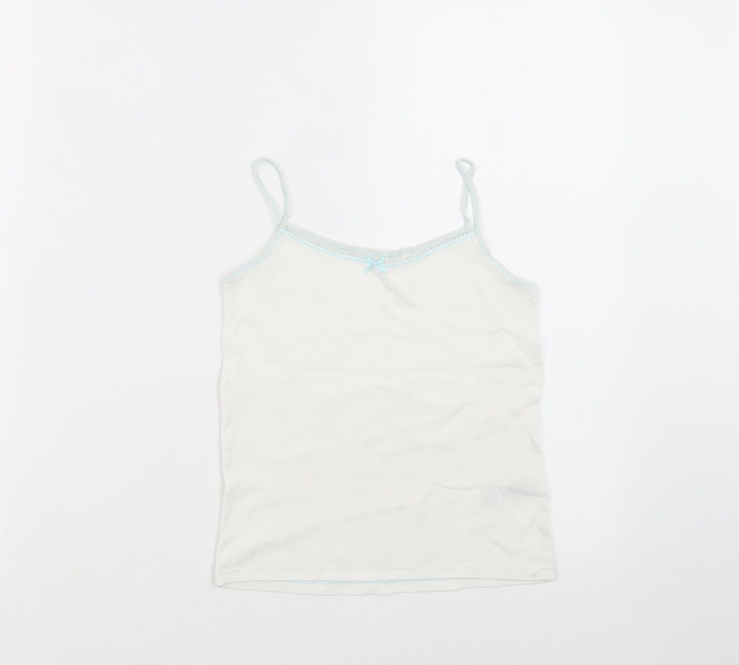 Marks and Spencer Girls White   Camisole T-Shirt Size 6-7 Years  - vest