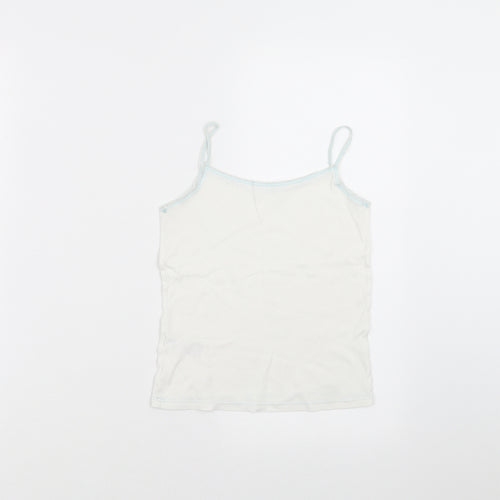 Marks and Spencer Girls White   Camisole T-Shirt Size 6-7 Years  - vest