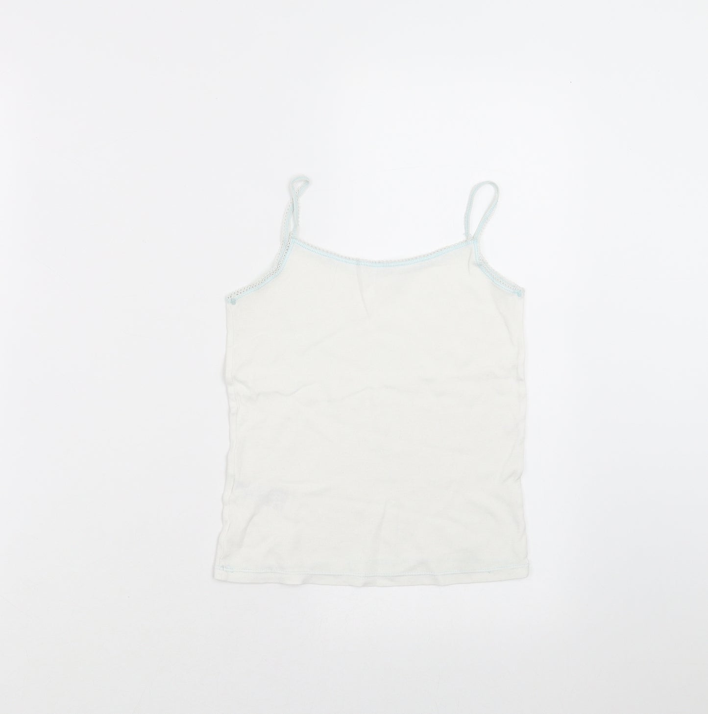 Marks and Spencer Girls White   Camisole T-Shirt Size 6-7 Years  - vest