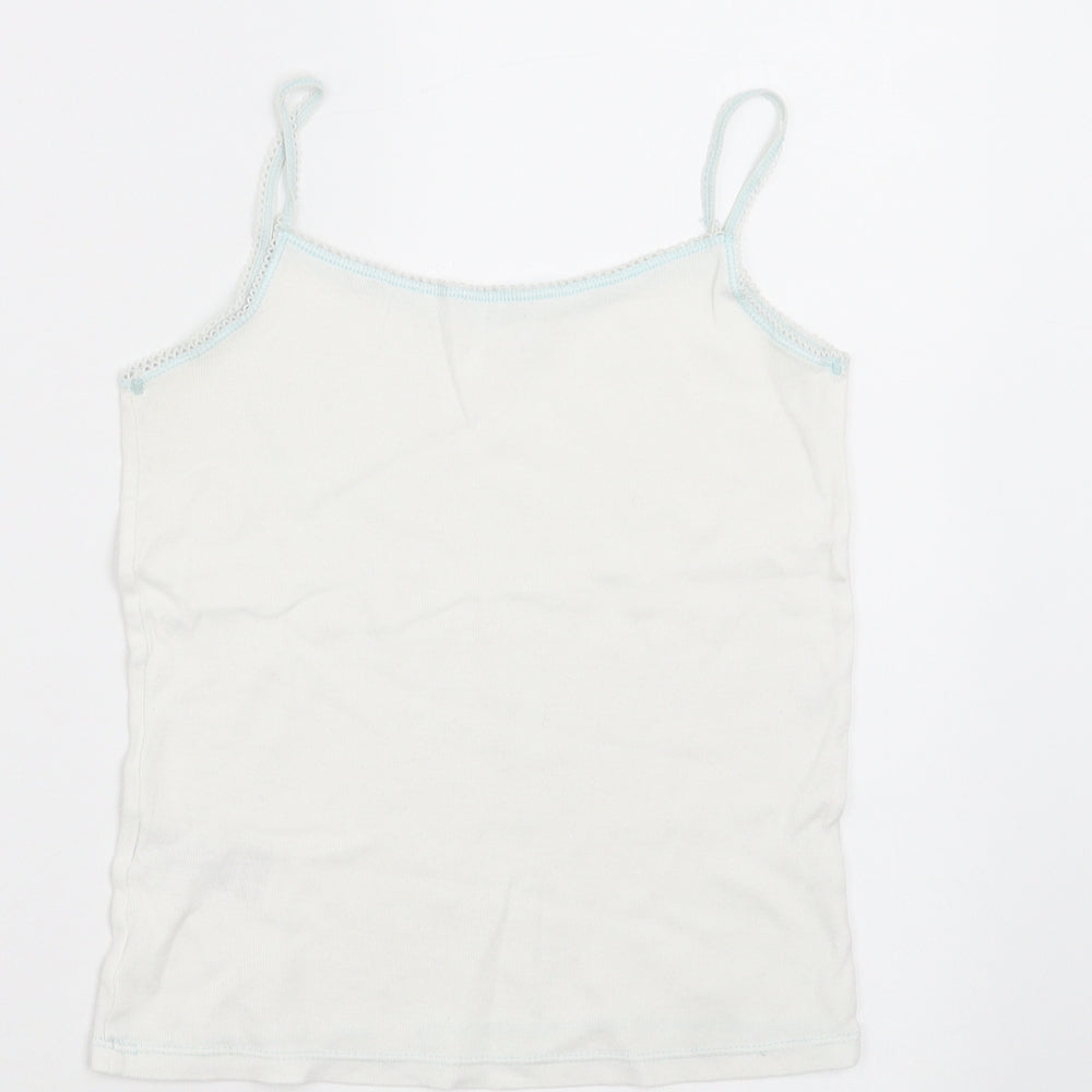 Marks and Spencer Girls White   Camisole T-Shirt Size 6-7 Years  - vest