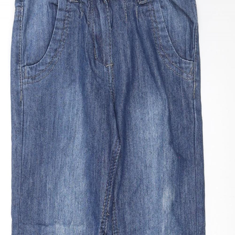 Primark Girls Blue  Denim Straight Jeans Size 5-6 Years