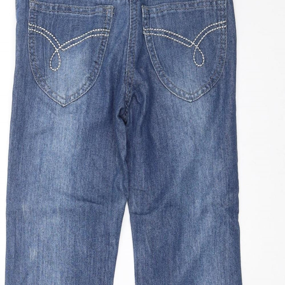 Primark Girls Blue  Denim Straight Jeans Size 5-6 Years