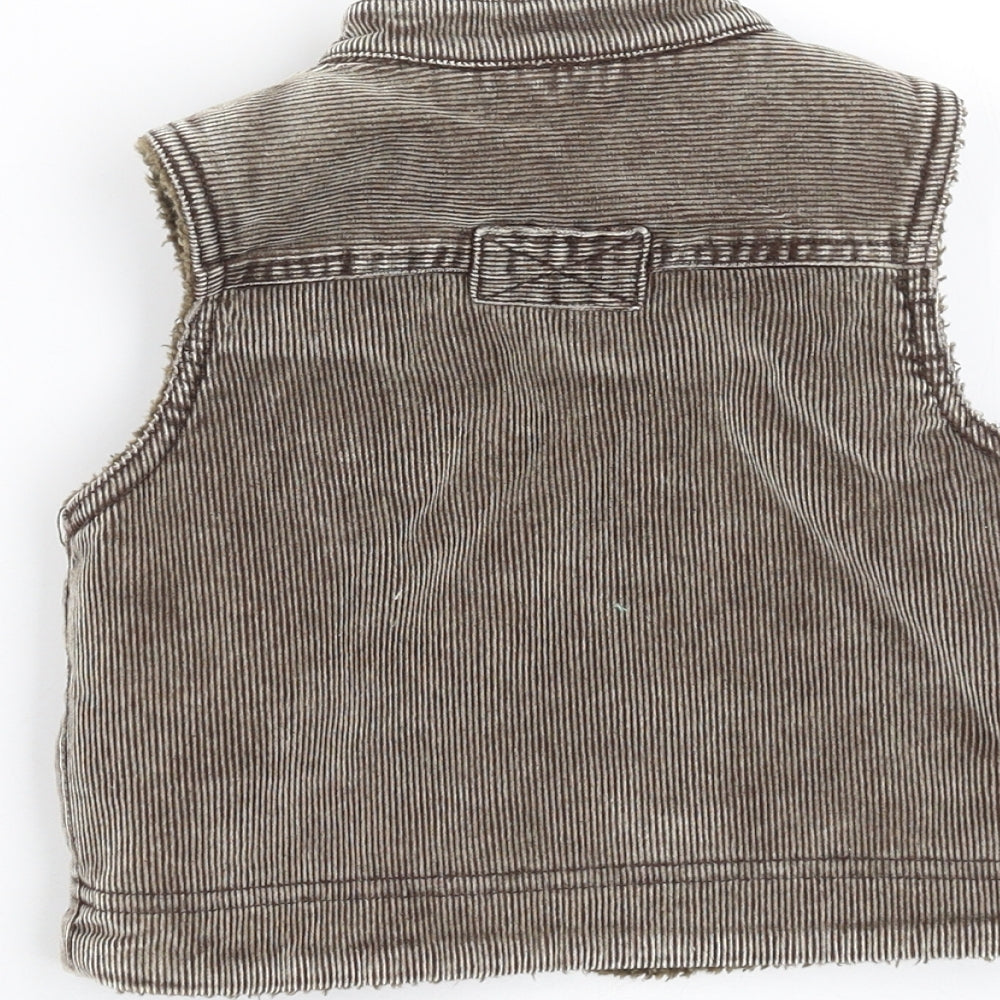 Morris Mouse Boys Brown   Gilet Jacket Size 12-18 Months
