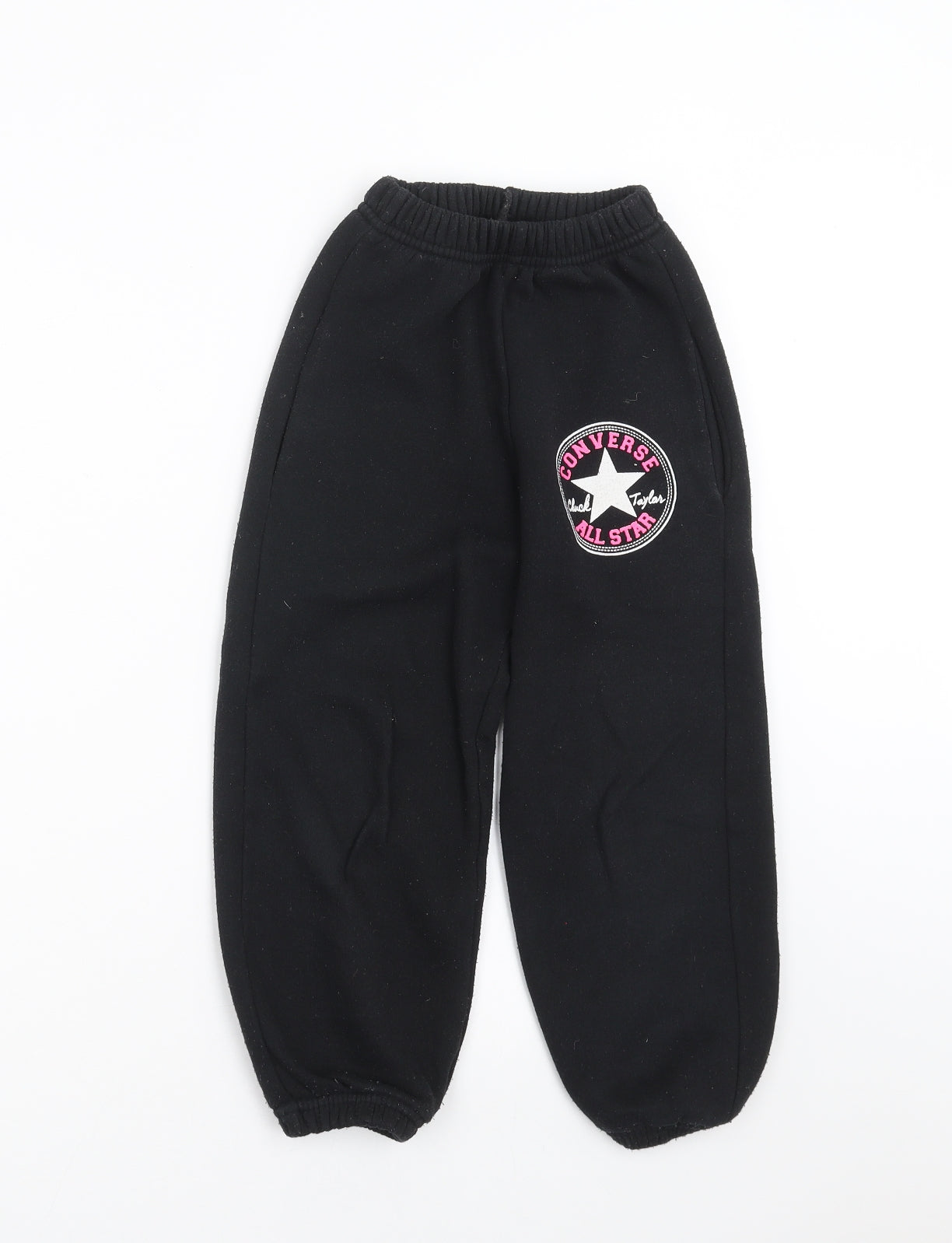 Converse Girls Black   Jogger Trousers Size 5-6 Years