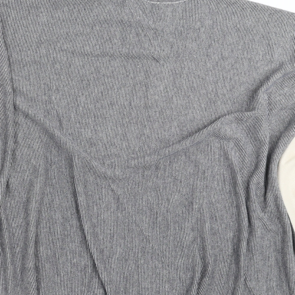 Creation Womens Gold Geometric Knit Cape Jumper Size M