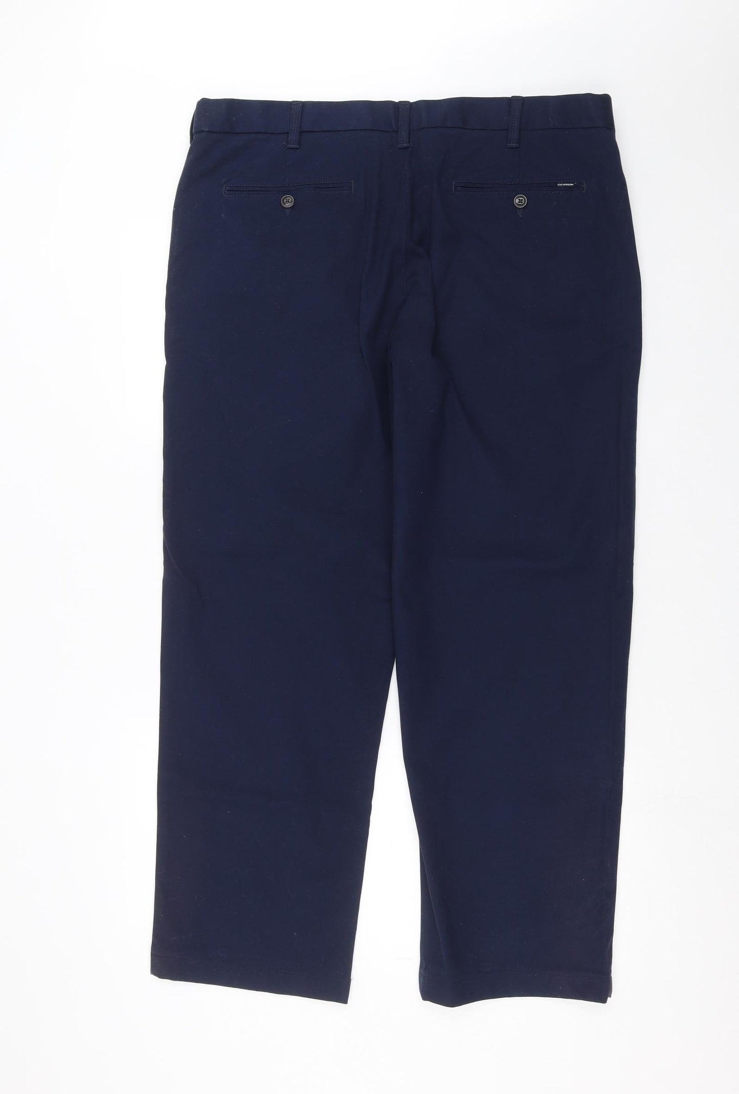 Marks and Spencer Mens Blue   Chino Trousers Size 40 in L29 in