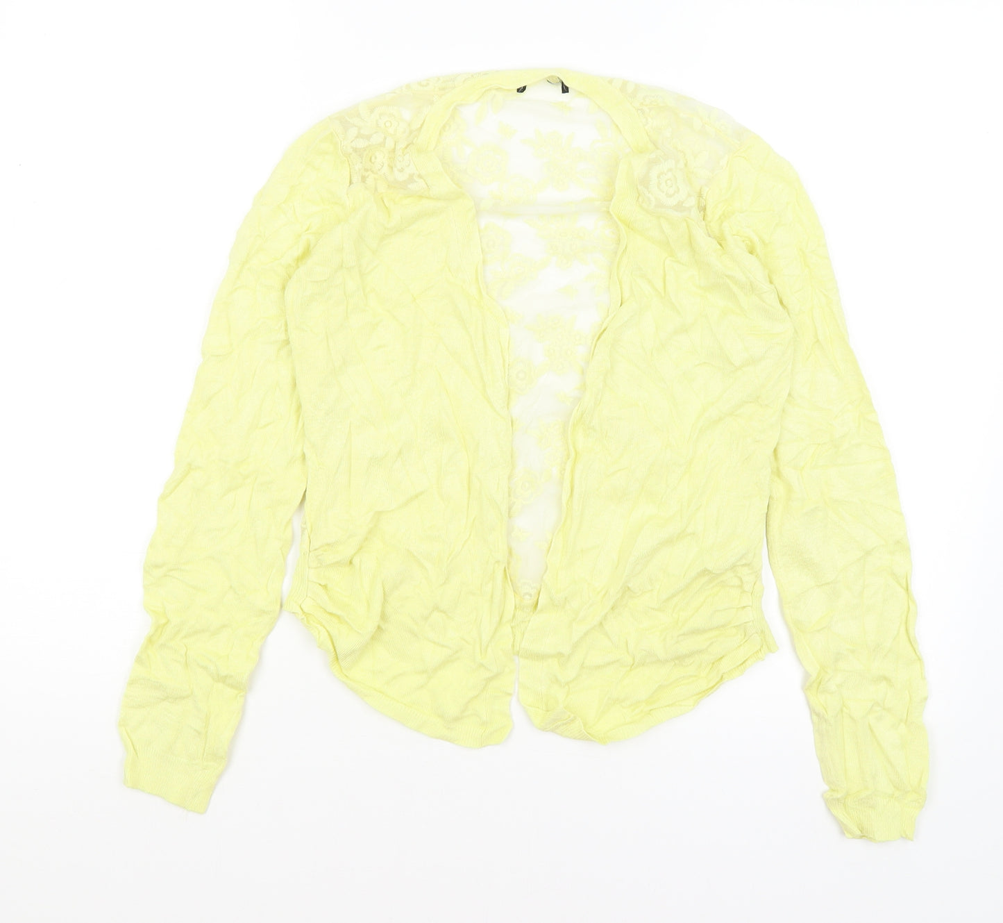 New Look Womens Yellow   Cardigan Jumper Size 10