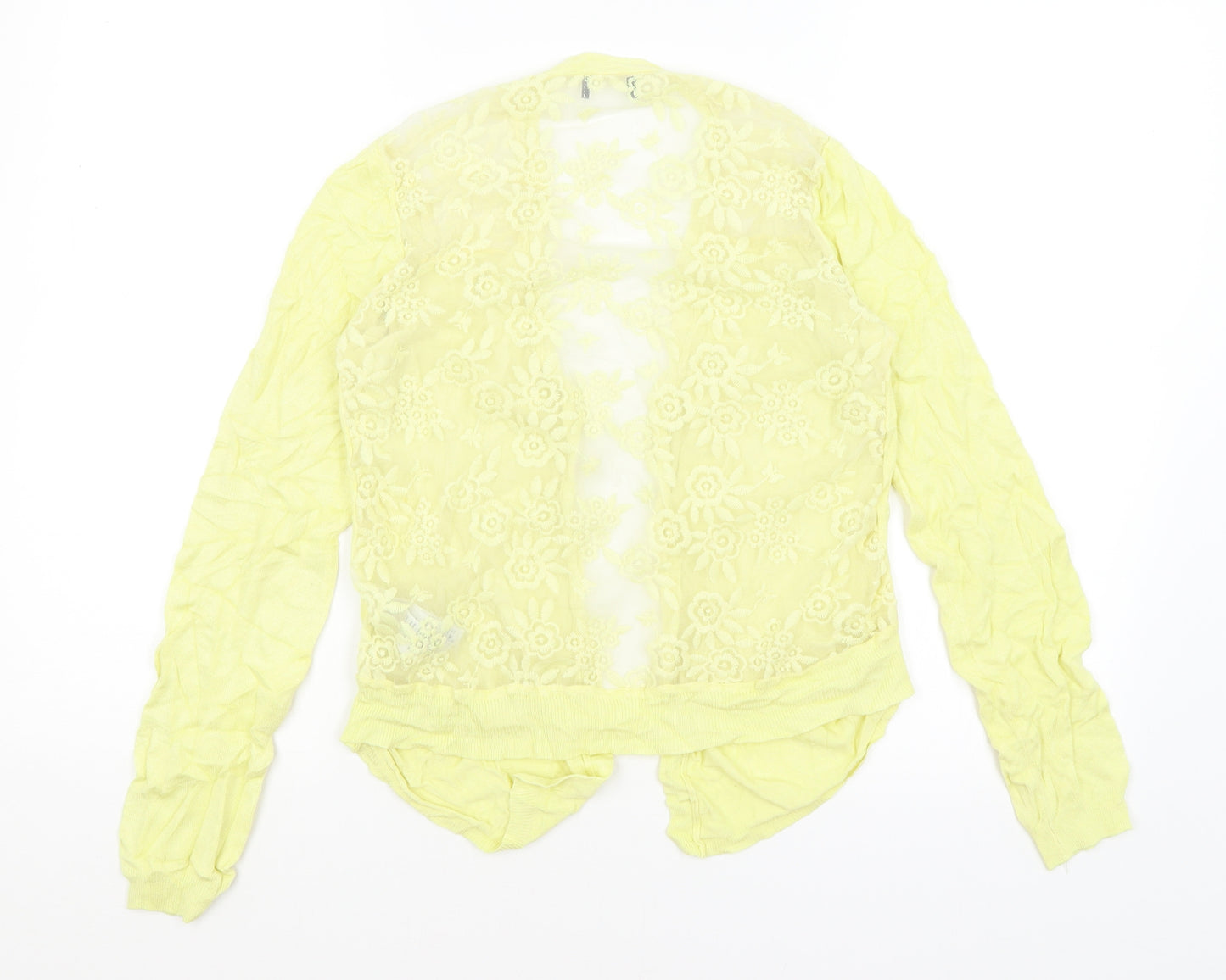 New Look Womens Yellow   Cardigan Jumper Size 10