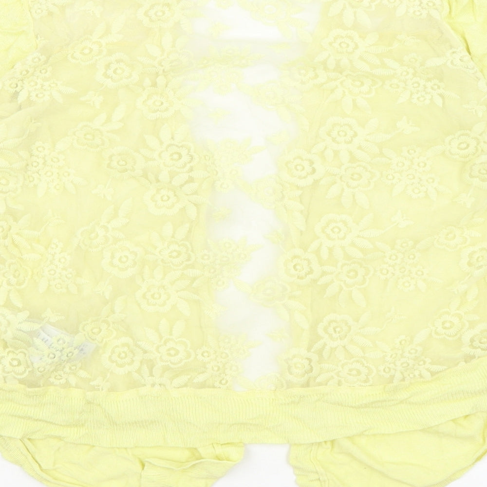 New Look Womens Yellow   Cardigan Jumper Size 10