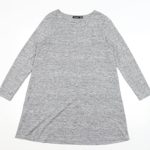 Boohoo Womens Grey   Pullover Jumper Size 10