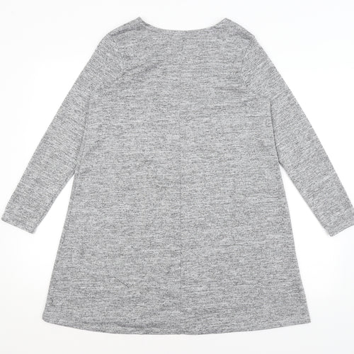 Boohoo Womens Grey   Pullover Jumper Size 10