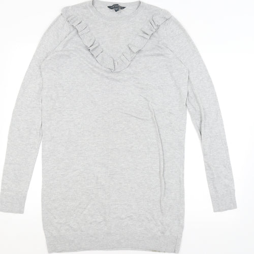 Dorothy Perkins Womens Grey   Pullover Jumper Size 10