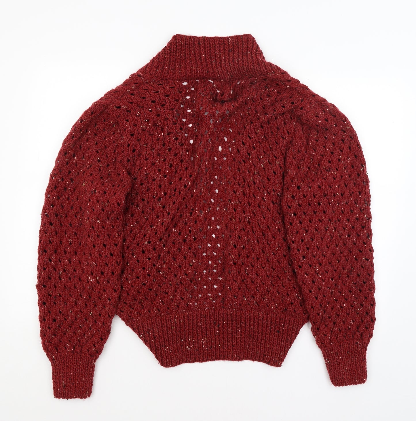 Preworn Womens Red   Cardigan Jumper Size L