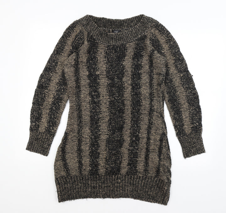 F&F Womens Brown Pullover Jumper Size 10
