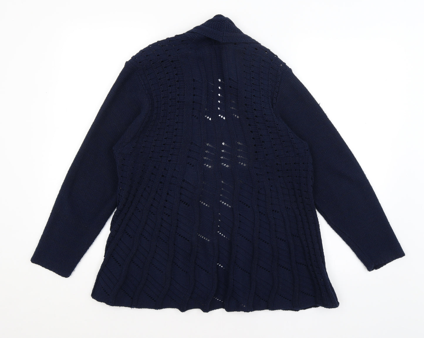 BASSINI Womens Blue   Cardigan Jumper Size M