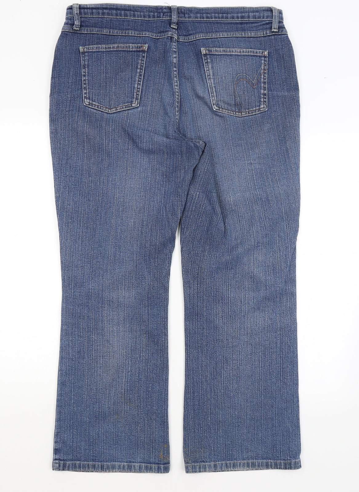 Per Una Womens Blue   Straight Jeans Size 16 L28 in