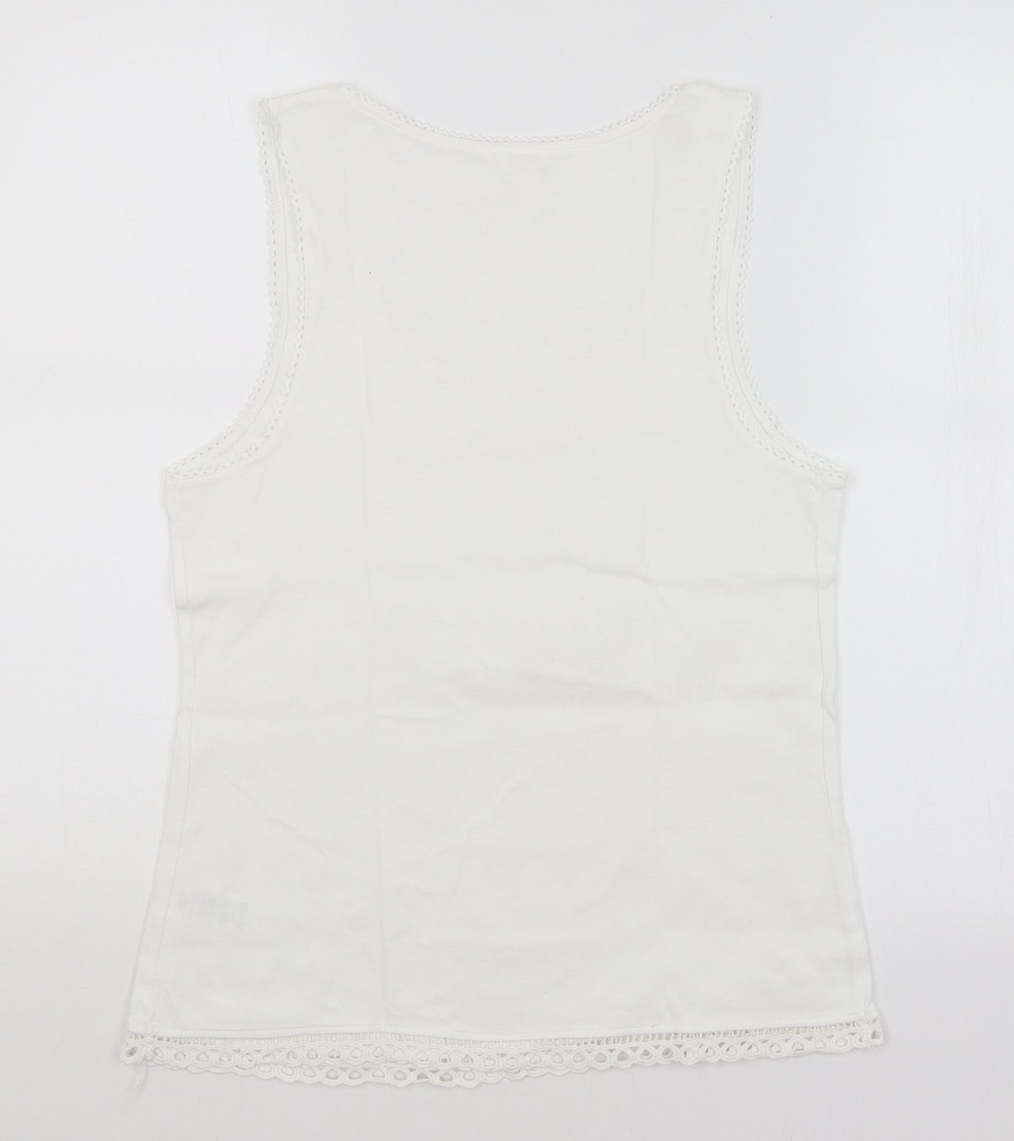 Falmer Womens White   Basic Tank Size 10