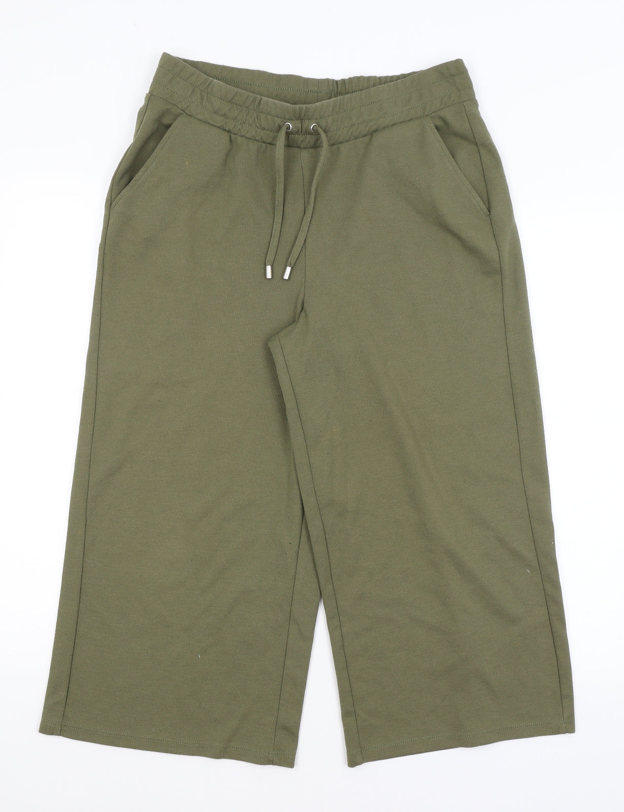 Primark Womens Green   Cropped Trousers Size S L20.5 in