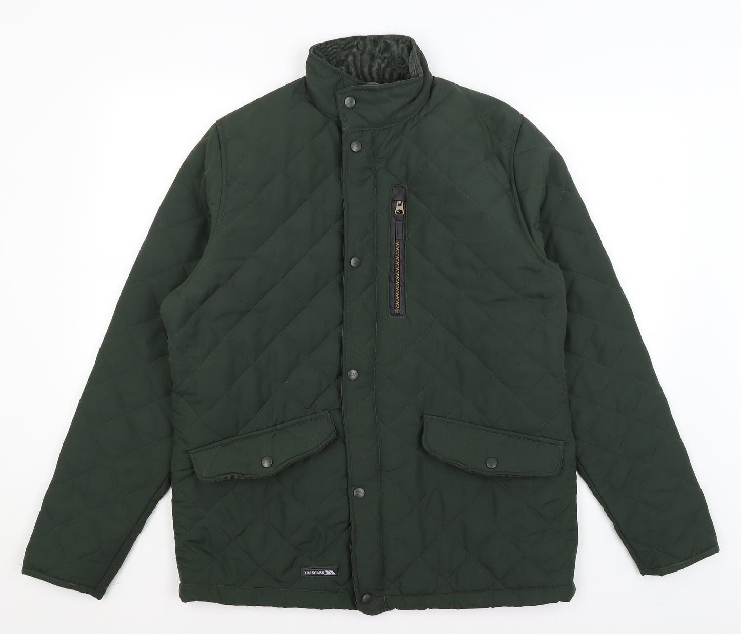 Trespass Mens Green   Quilted Coat Size M