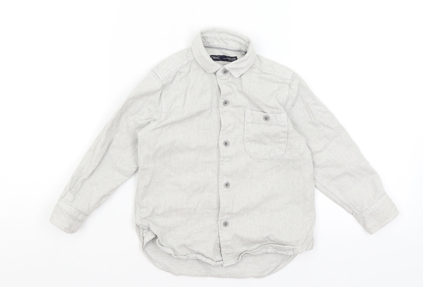 NEXT Boys Grey   Basic Button-Up Size 3 Years