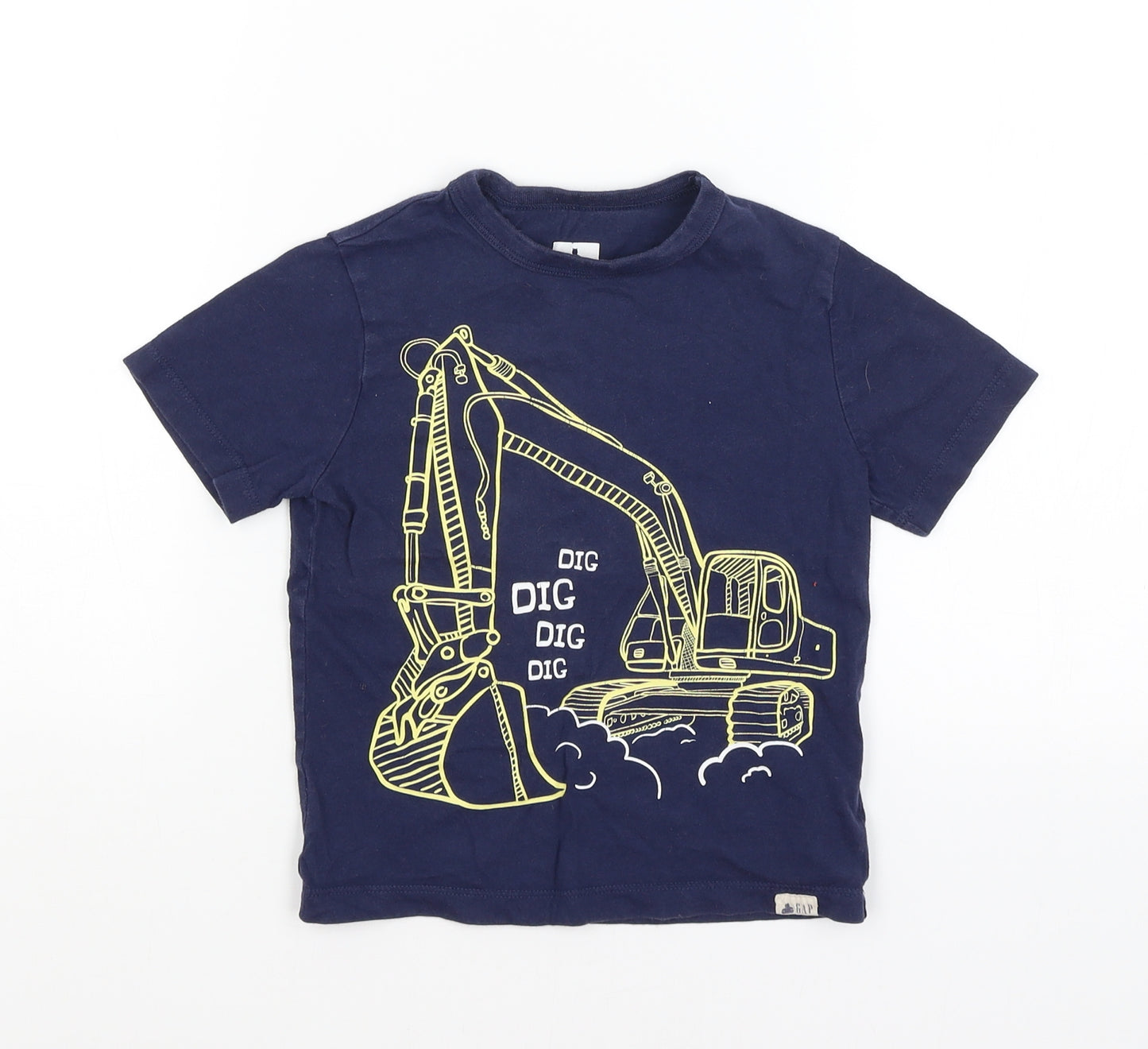 Gap Boys Blue   Basic T-Shirt Size 4 Years  - Digger