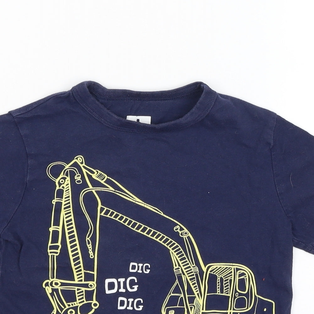Gap Boys Blue   Basic T-Shirt Size 4 Years  - Digger