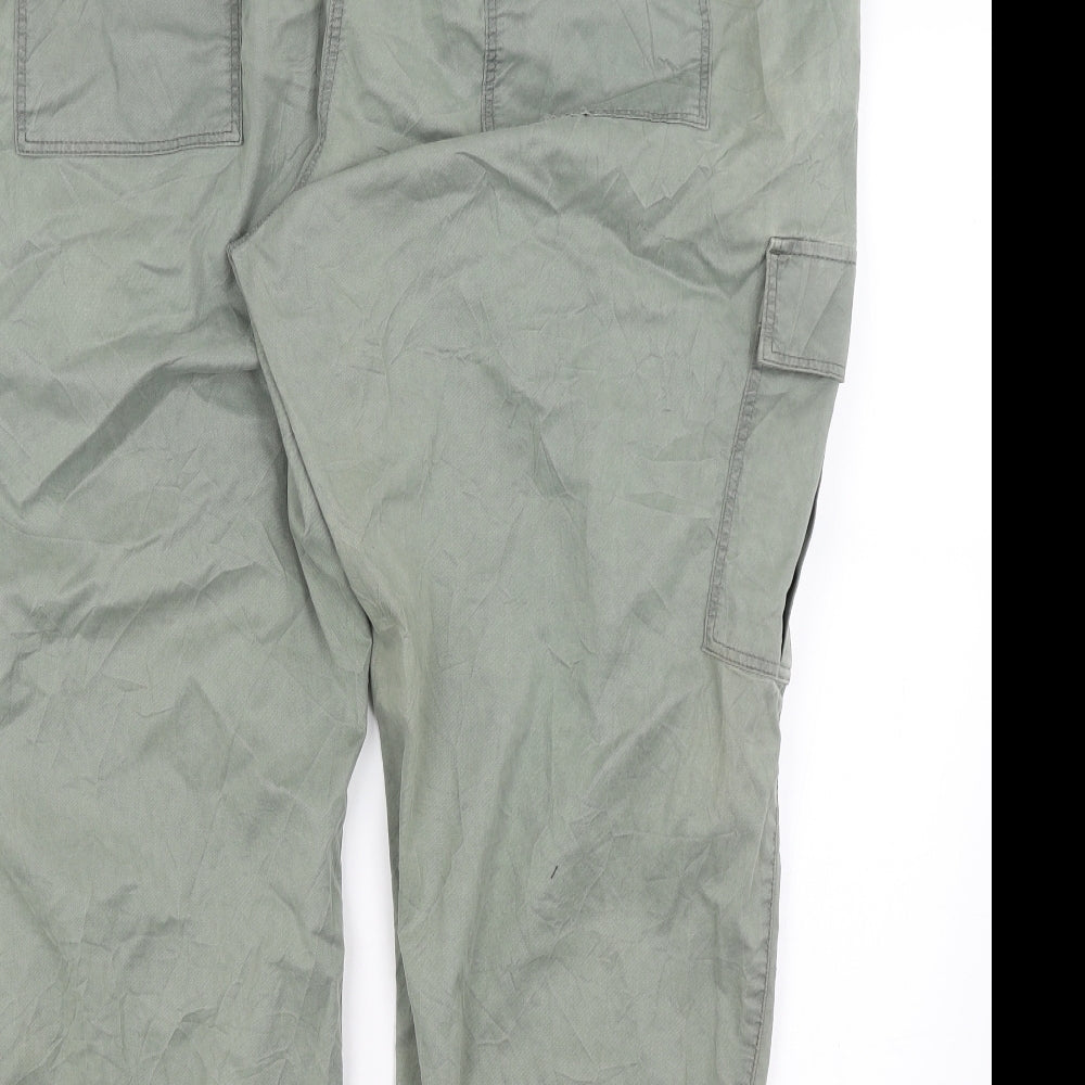 M&S Womens Green   Trousers  Size 24 L26 in