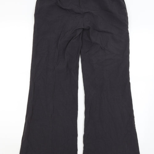 New Look Womens Grey   Dress Pants Trousers Size 10 L29.5 in