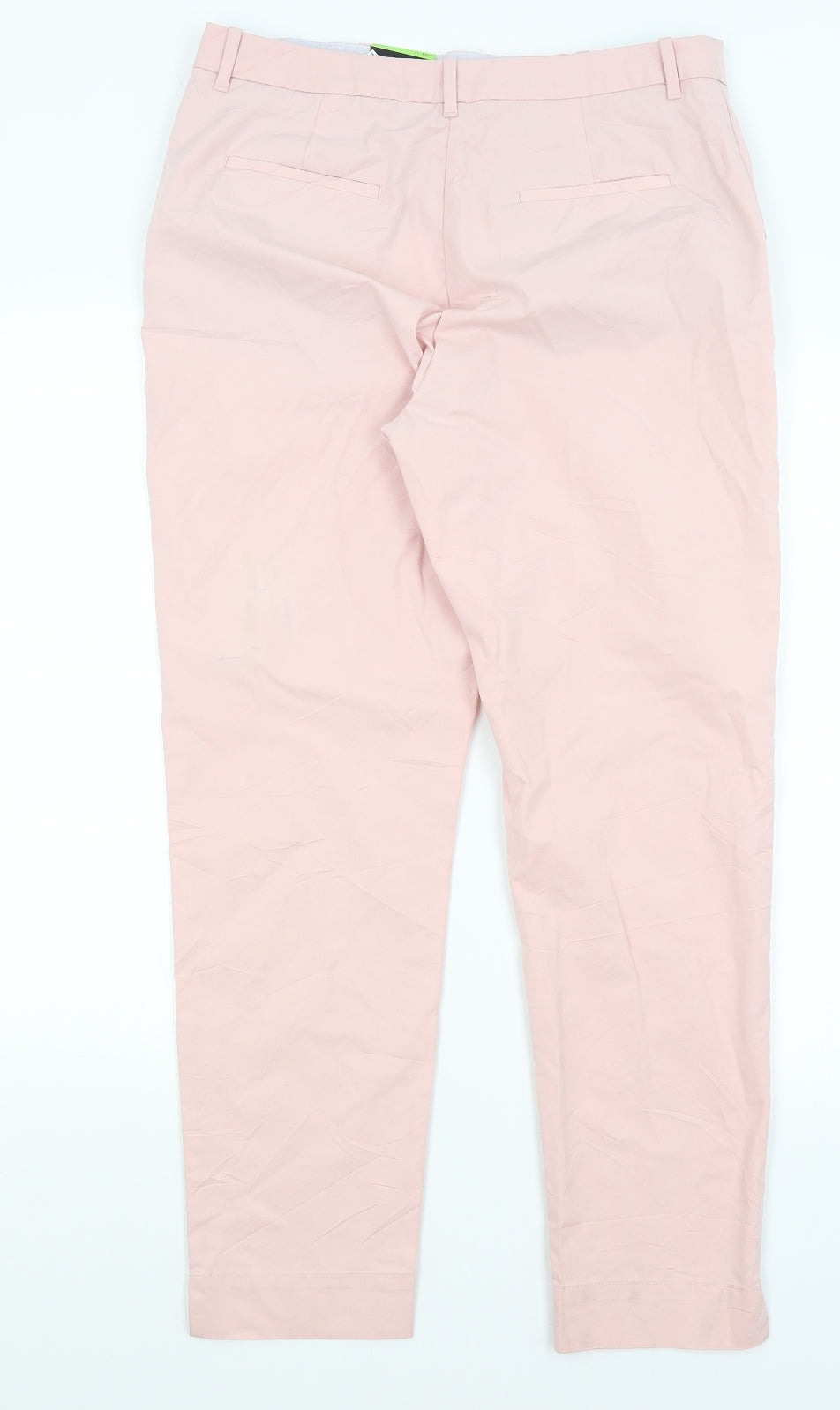 M&S Womens Pink   Chino Trousers Size 12 L29 in
