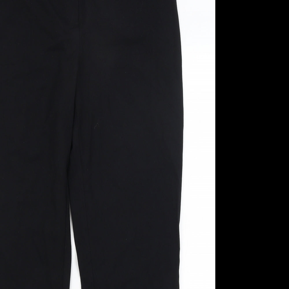 M&S Womens Black   Trousers  Size 12 L27 in