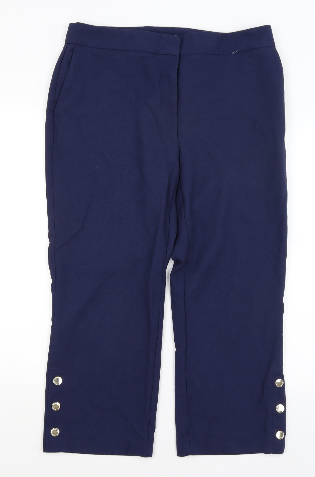Per Una Womens Blue   Trousers  Size 16 L25 in