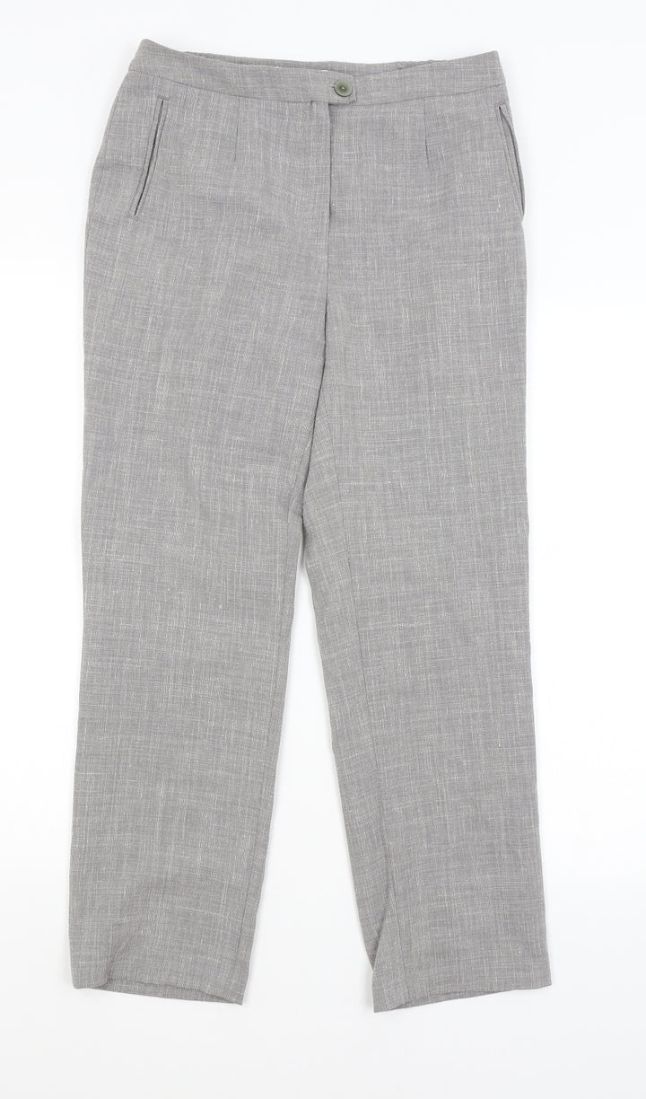 Damart Womens Grey Trousers Size 12 L26 in