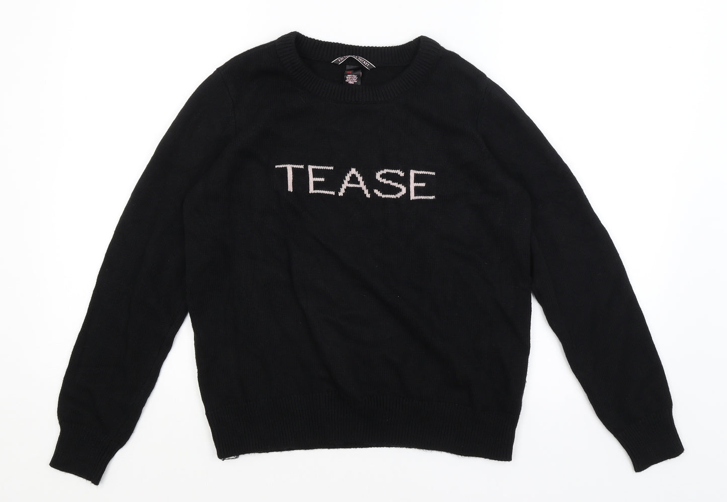 Victoria's Secret Womens Black   Pullover Jumper Size M  - Tease