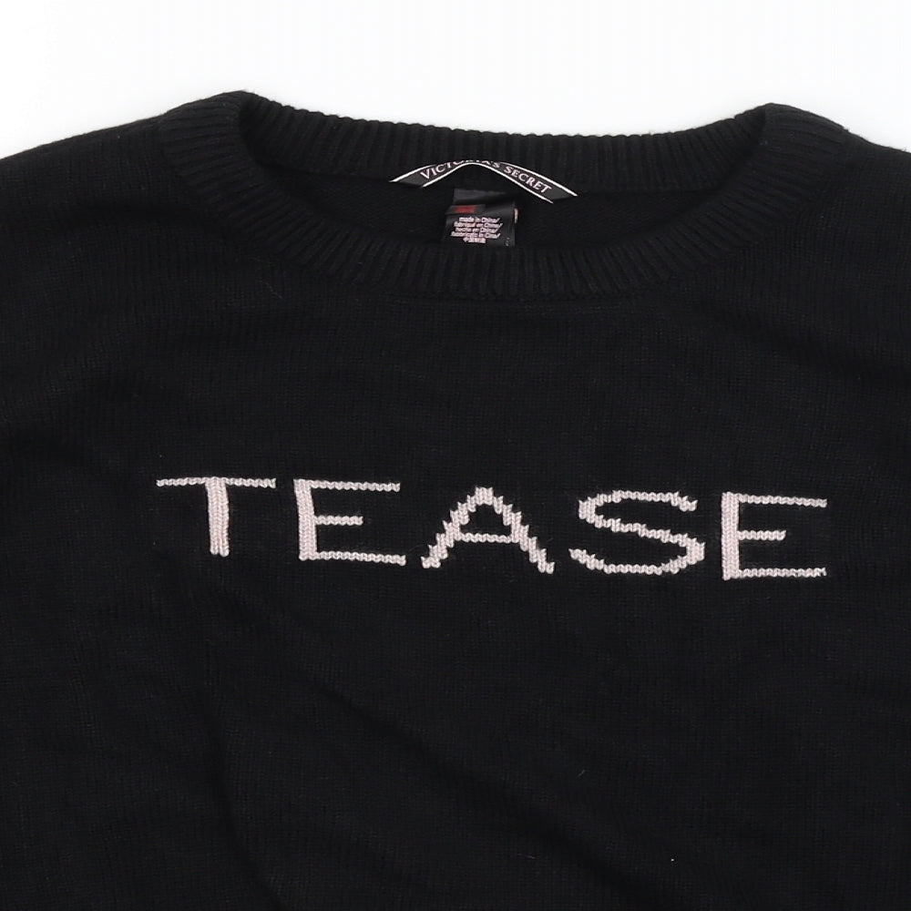 Victoria's Secret Womens Black   Pullover Jumper Size M  - Tease