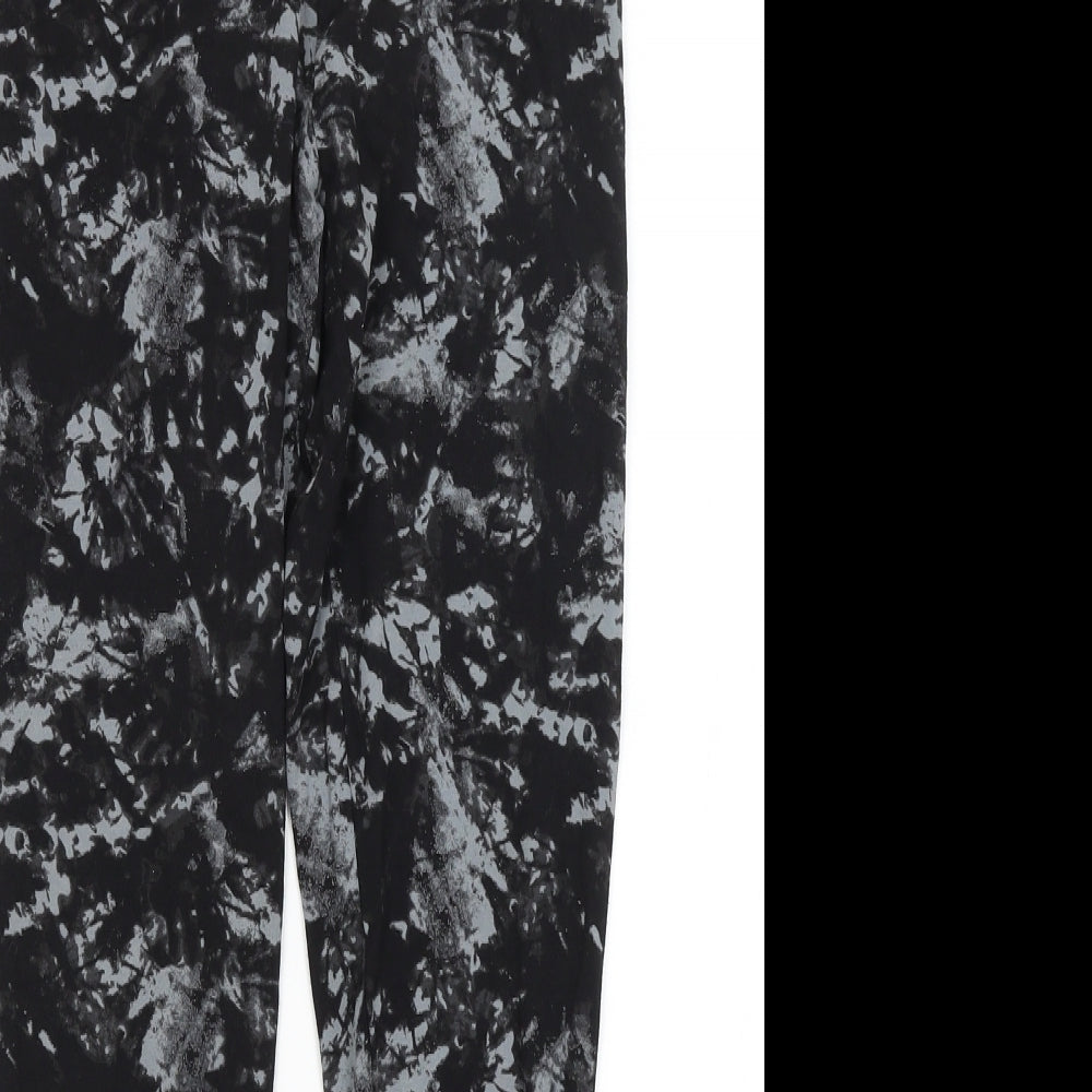 M&S Womens Black   Capri Leggings Size 8 L25 in