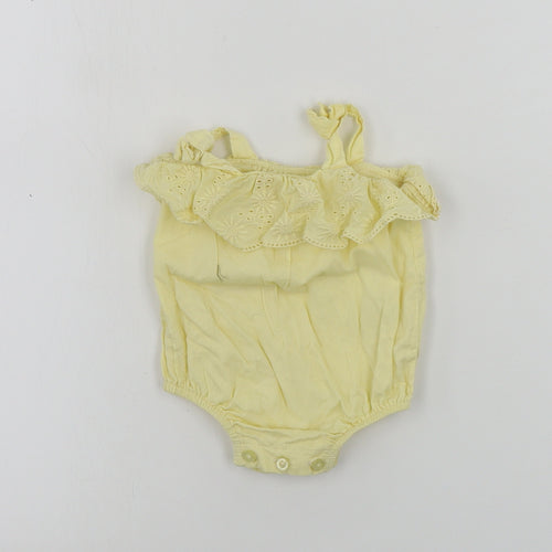 Matalan  Girls Yellow   Babygrow One-Piece Size Newborn
