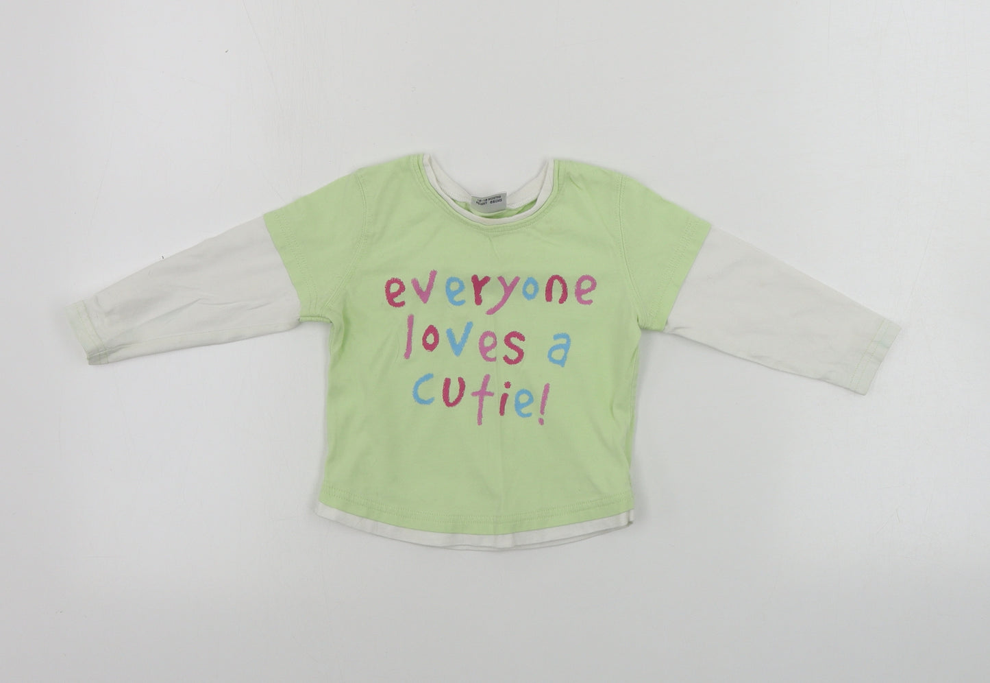 NEXT  Girls Green   Basic T-Shirt Size 12-18 Months