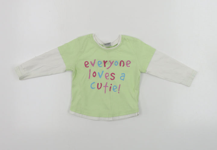 NEXT  Girls Green   Basic T-Shirt Size 12-18 Months