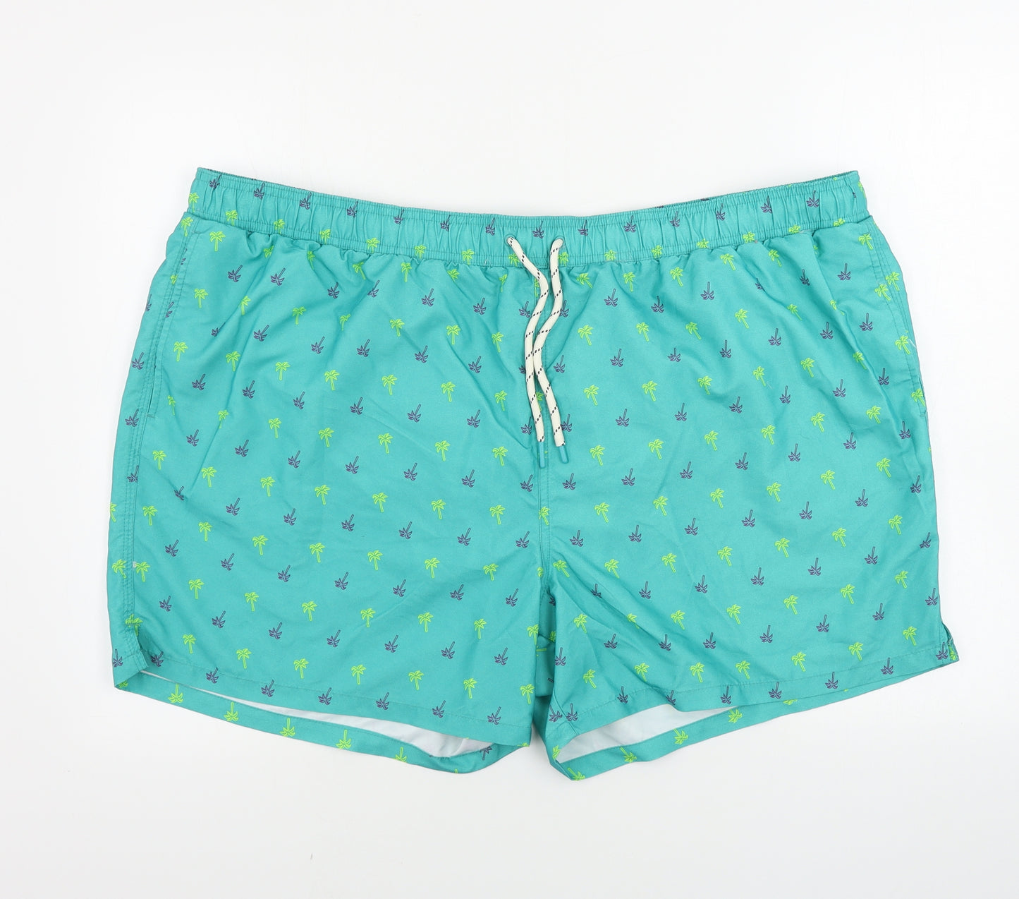 TU Mens Gold Floral  Bermuda Shorts Size 2XL