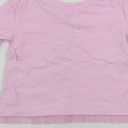 Gap  Girls Pink   Basic T-Shirt Size 18-24 Months