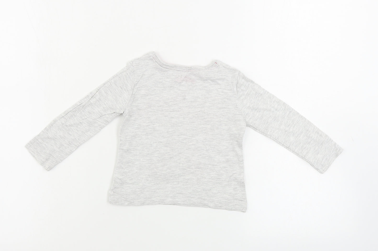 Young Dimension  Girls Grey   Basic T-Shirt Size 9-12 Months
