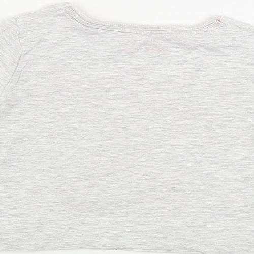 Young Dimension  Girls Grey   Basic T-Shirt Size 9-12 Months